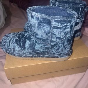 Crushed velvet mini Uggs